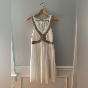 Anthropologie Floreat white dress